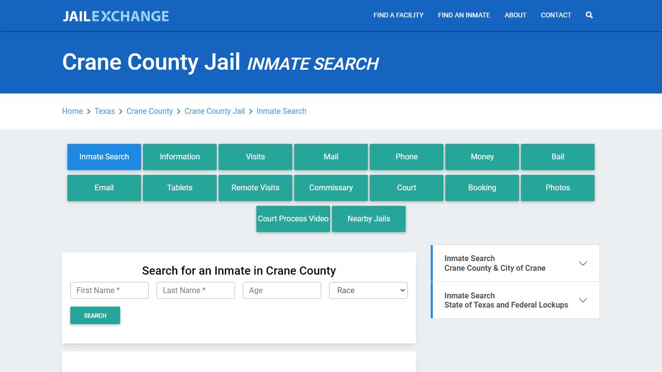 Crane County Jail, TX Inmate Search: Roster & Mugshots